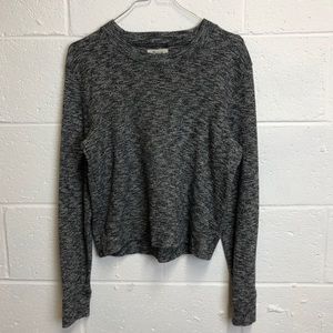Madewell Heather Grey Marled Pullover Sweater